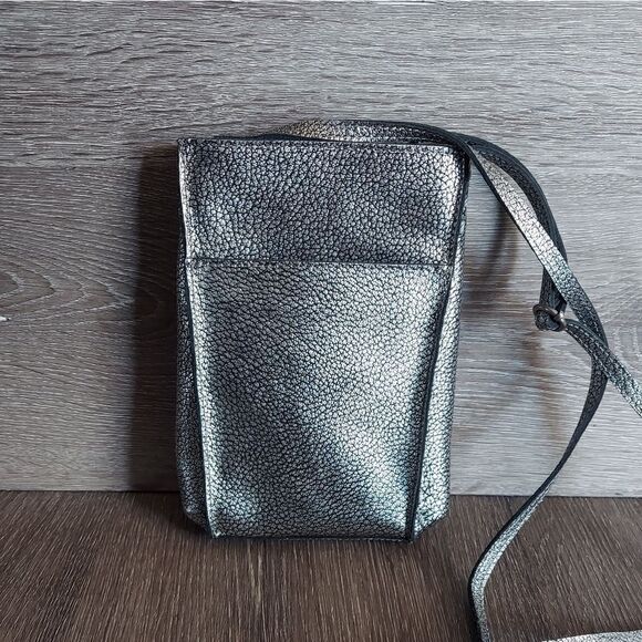 THE SAK WOMEN'S LOS FELIZ MINI CROSSBODY IN DARK SILVER - Picture 2 of 9